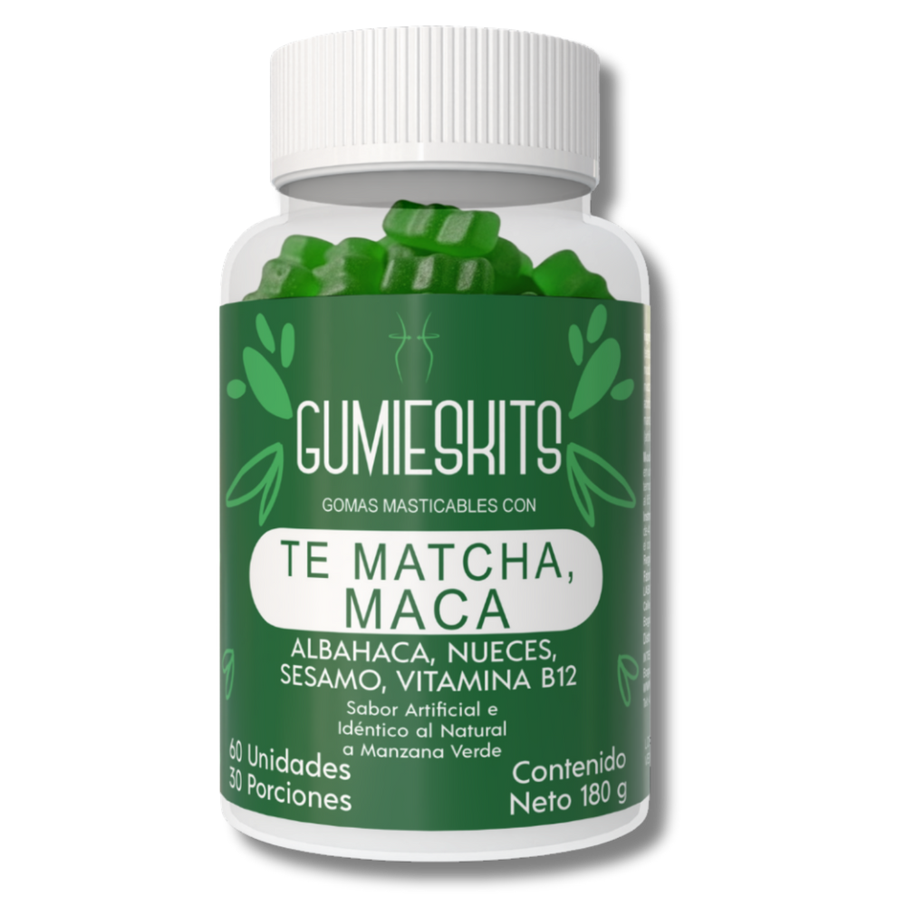Gomitas de Maca y Té Matcha